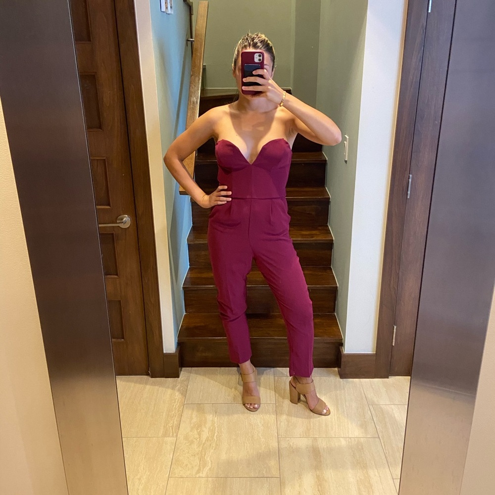 Maroon Amanda Uprichard Jumpsuit